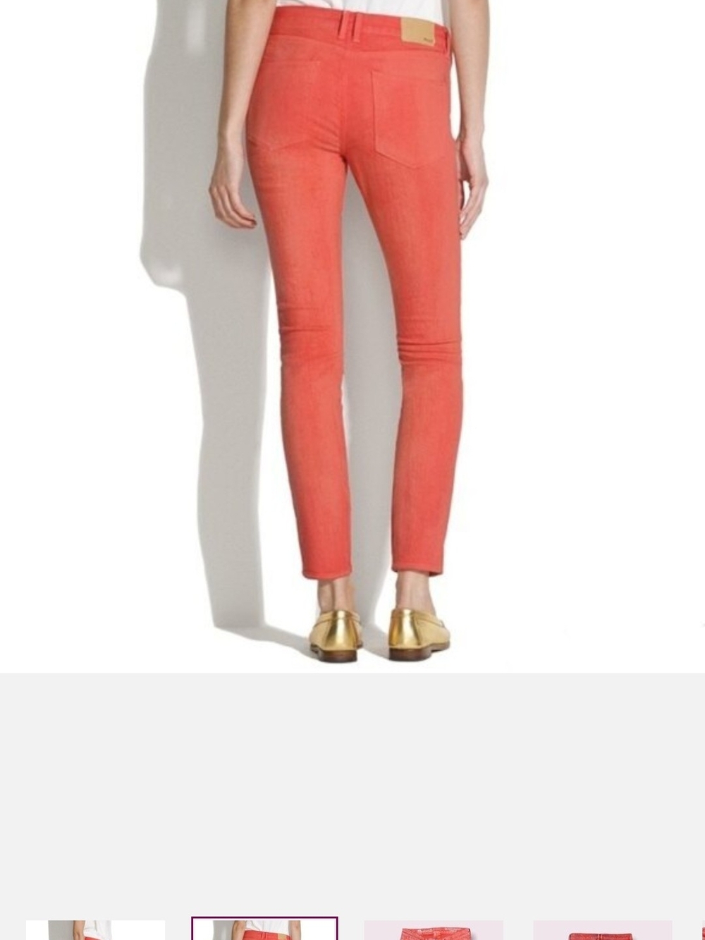 Madewell Coral Ankle Jeans